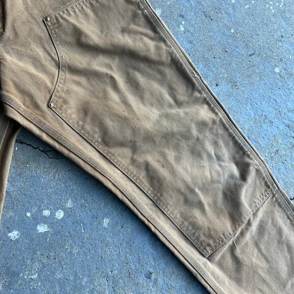 Vintage carhartt brown double knee work wear carpenter pants - Picture 7 of 9